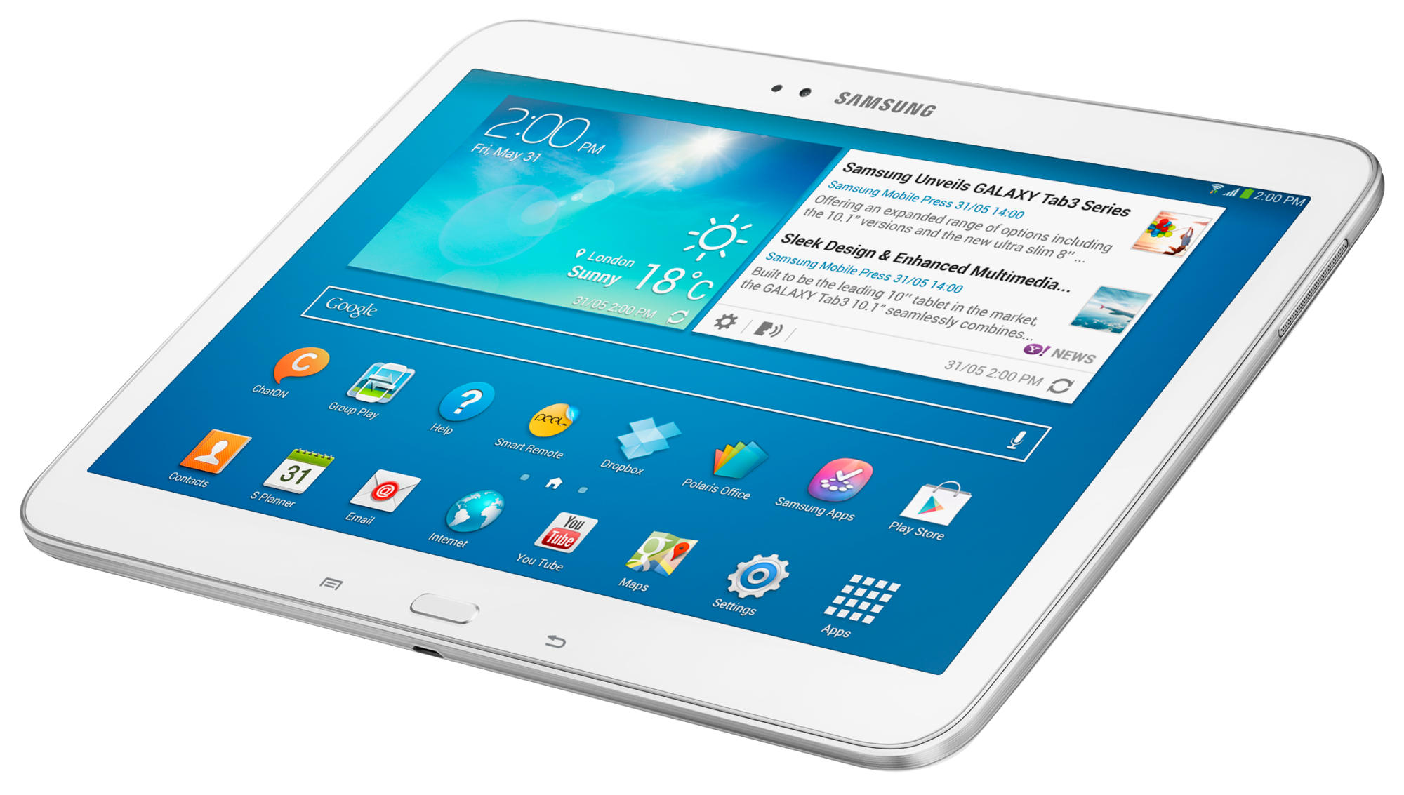 Tablet - Samsung Galaxy Tab 3, 10.1 pulgadas, Blanca, 16GB