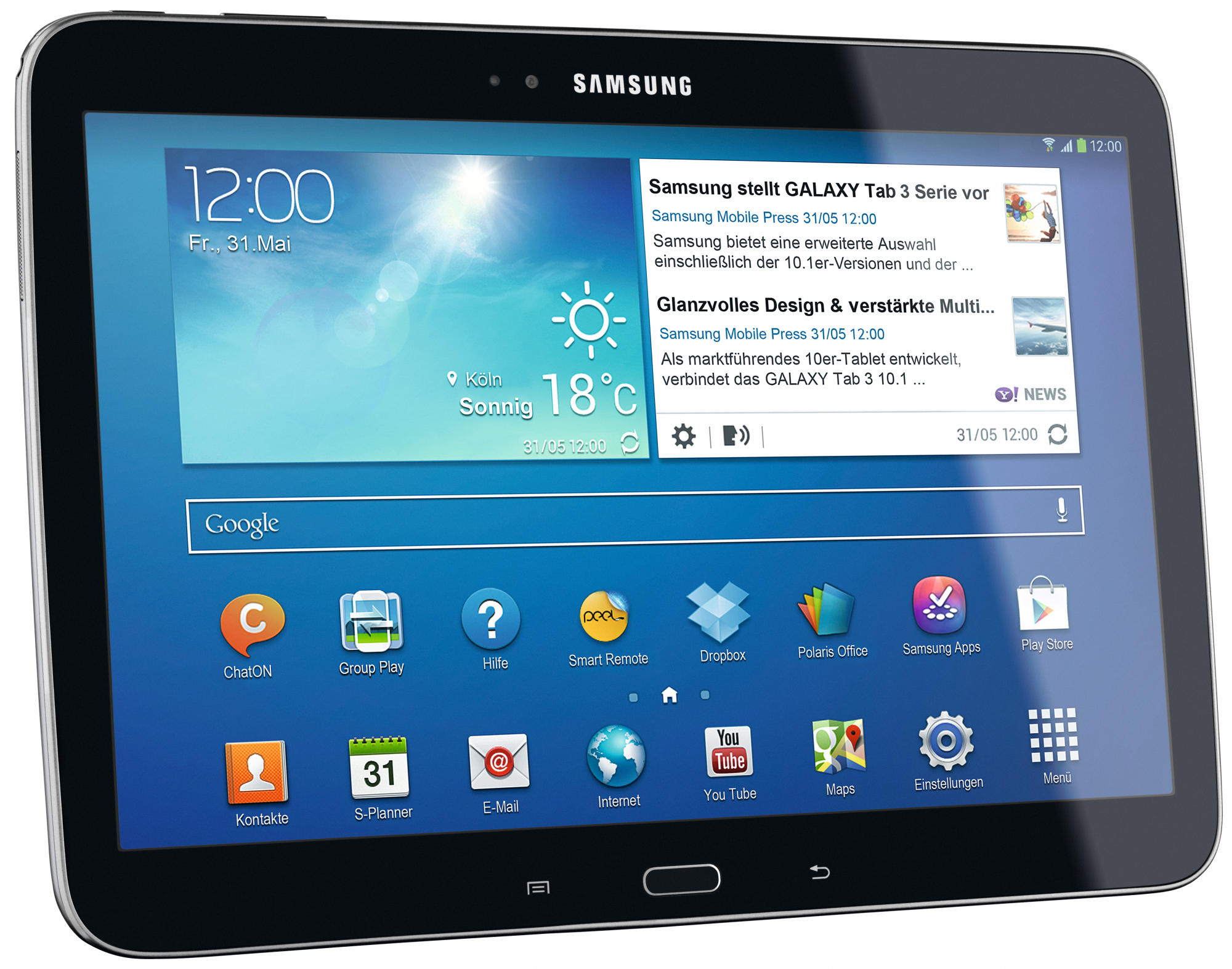 Tablet - Samsung Galaxy Tab 3, 10.1 pulgadas, Negro, 16 GB