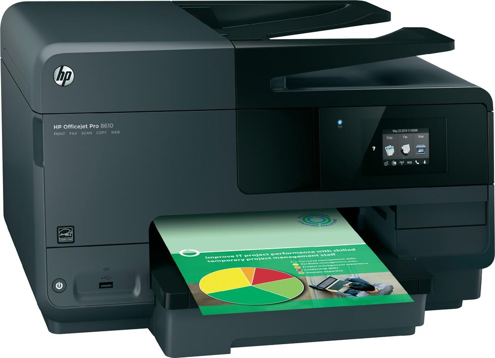 HP Multifunktionsdrucker OfficeJet Pro 8610 All-in-One (A7F64A), Multifunktionsdrucker, schwarz