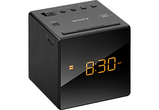 SONY ICF-C1B - Uhrenradio (AM, FM, Schwarz)