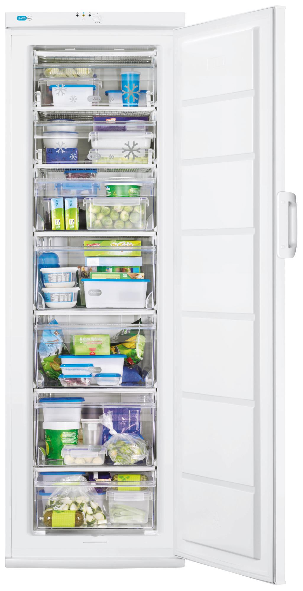 ZANUSSI ZFU27401WA Fagyasztószekrény, 245 l, 5 fiók + 2 rekesz