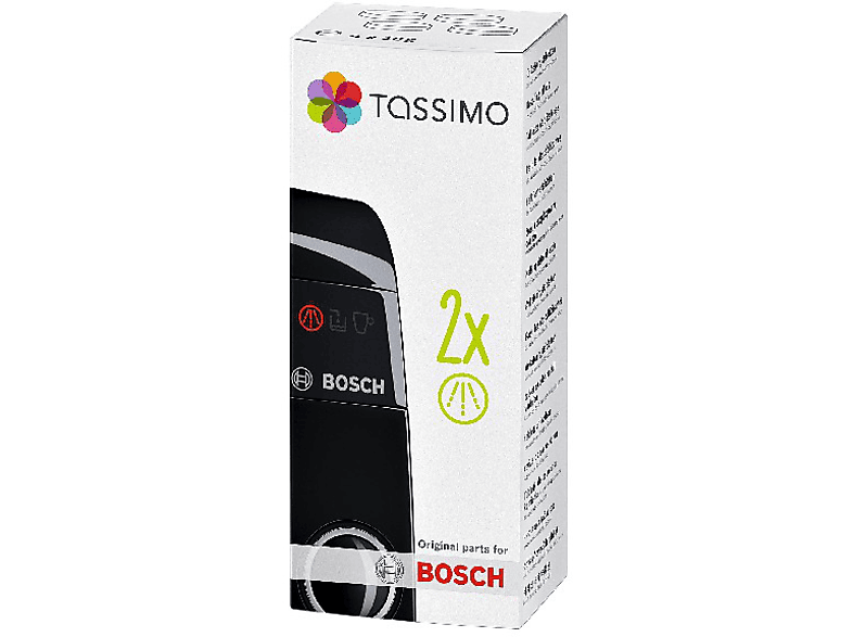 Pastillas descalcificantes  Bosch TCZ6004, 4 unidades, Para cafeteras  Tassimo
