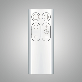 DYSON AM06 Tischventilator Weiß/Silber (24 Watt)