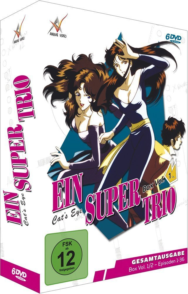 Anime-DVD-Box-Set. Zeigt drei Frauen mit langen Haaren. Text in Englisch und Deutsch.