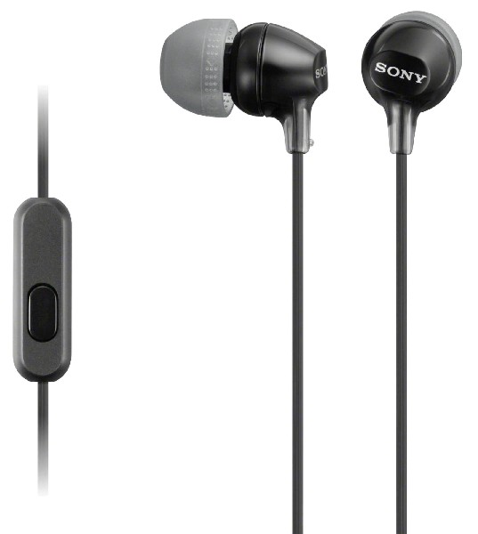 SONY MDR-EX15AP zwart afbeelding