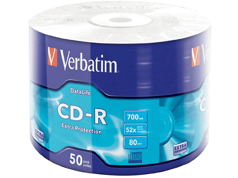 VERBATIM 700 MB 52x 80DK 50' li CD-R 43787 Fiyat & Özellik