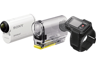 Videocámara deportiva - Sony HDR-AS100VR Blanco, Action Cam, WiFi, GPS