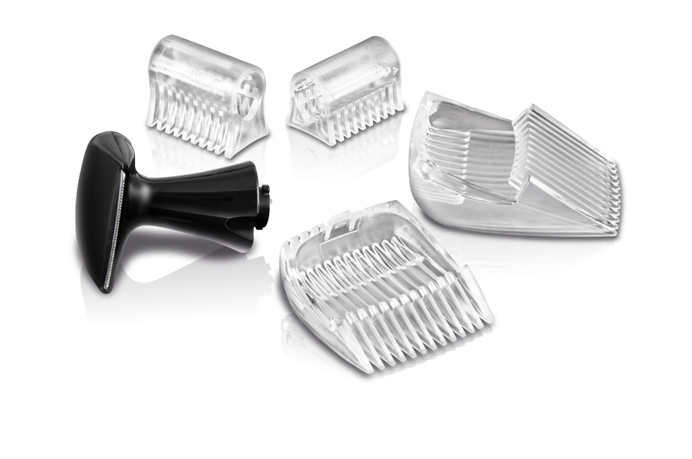 KOENIC KNT 100 - Rifinitore peli naso-/ orecchie (Rosso/Nero)