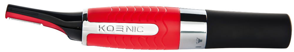 KOENIC KNT 100 - Rifinitore peli naso-/ orecchie (Rosso/Nero)