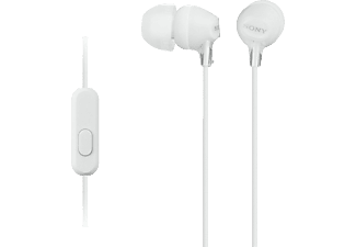 SONY MDR-EX15APW - Kopfhörer (In-ear, Weiss)