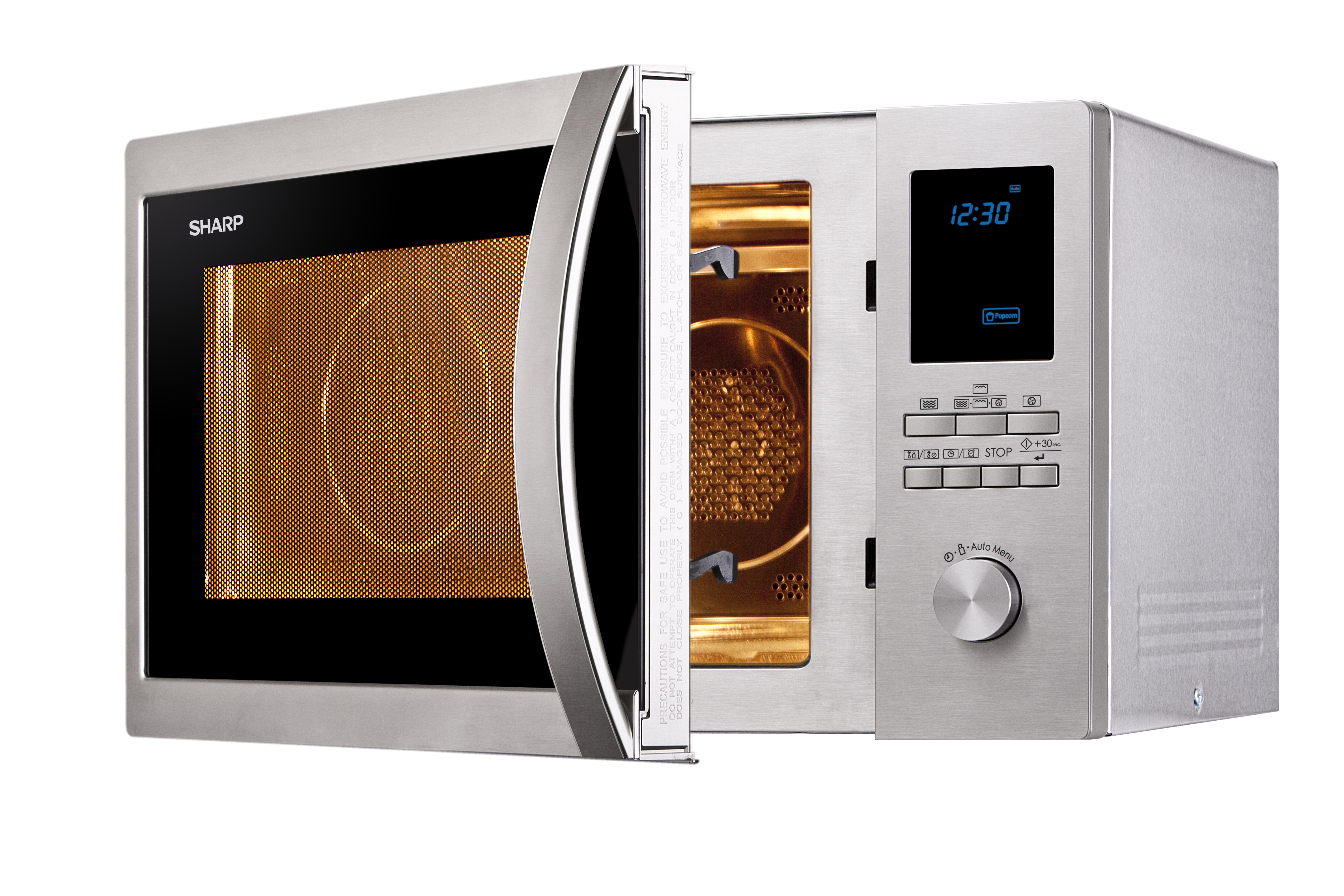 SHARP R-982 STWE, Mikrowelle (Grillfunktion, Heißluftfunktion)