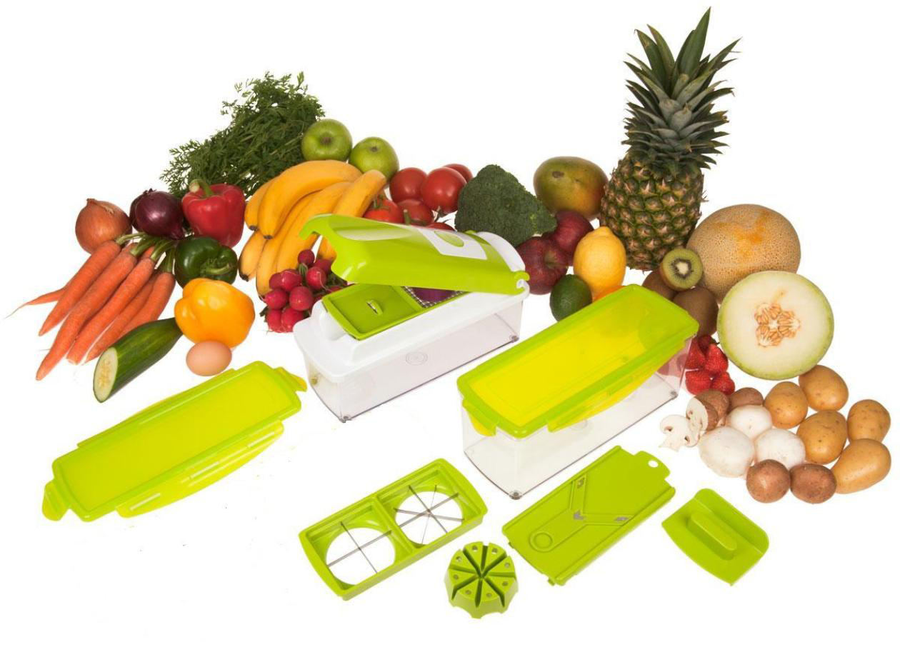 GENIUS 33543 Nicer Dicer Plus 10-tlg. Hobel-Set