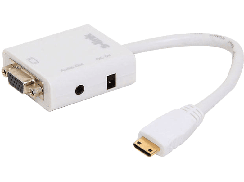 S-LINK SL-MHVS15 Mini HDMI to VGA+Audio Çevirici