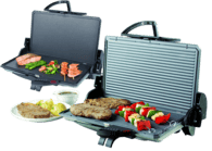 Plattengriller HGM2000SI titan/grau