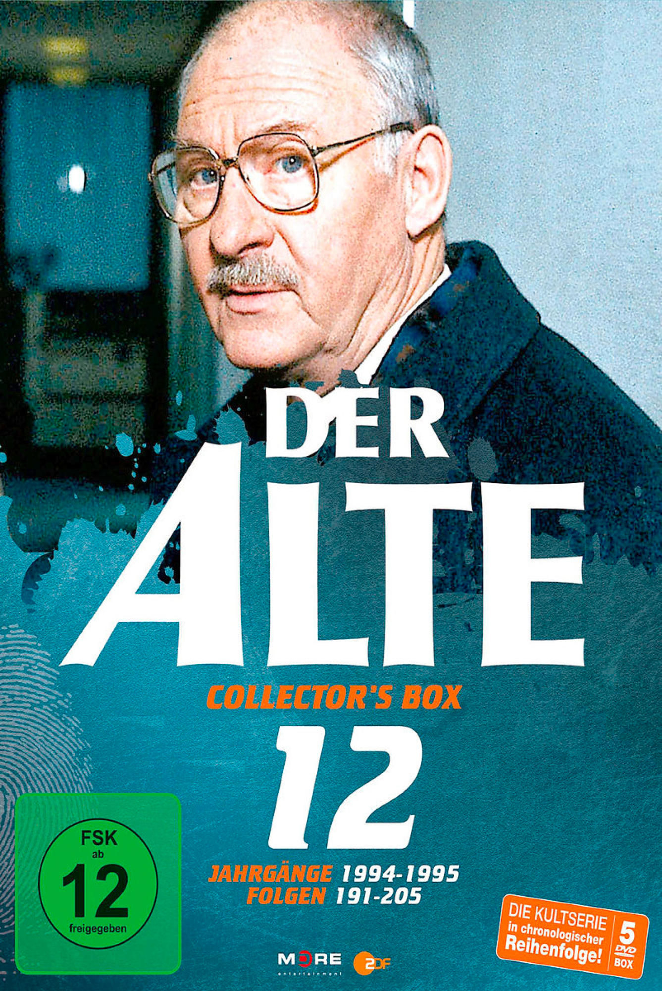 DVD-Cover für 'Der Alte' mit einem Mann mit Brille und einem Titel.