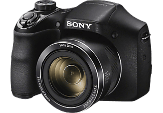 Cámara bridge - Sony DSC-H300, Sensor CCD, 20.1 MP, Vídeo HD, SteadyShot, Zoom óptico 35x, Negro