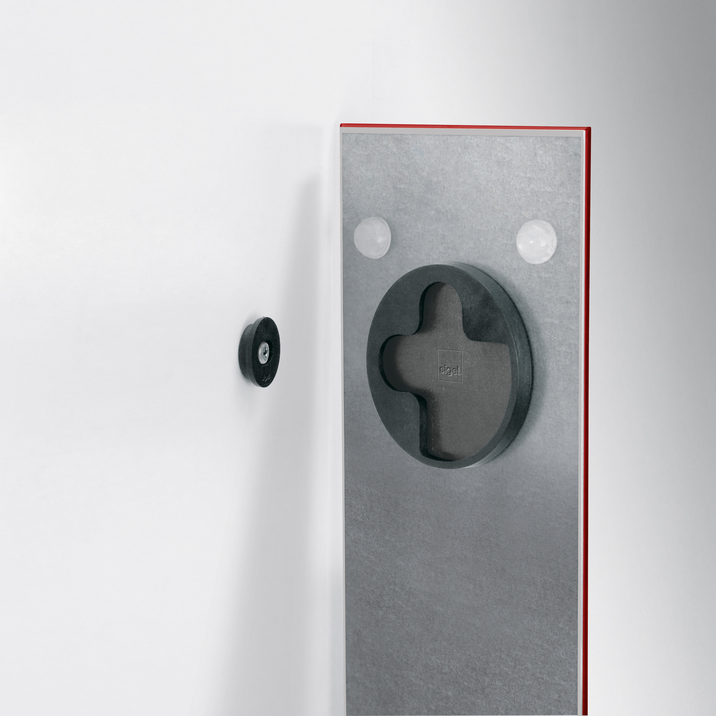 SIGEL GL 104 Glas-Magnetboard artverum Rot