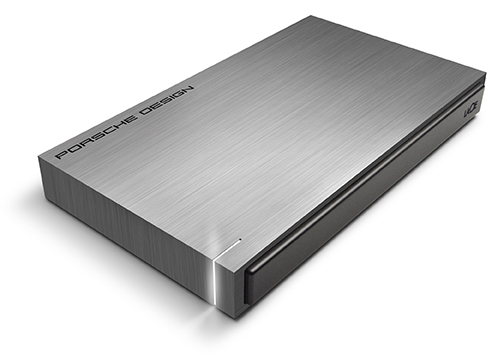 LACIE Porsche Design P 9220 Festplatte, 2 TB HDD, 2,5 Zoll, extern, Dunkelgrau