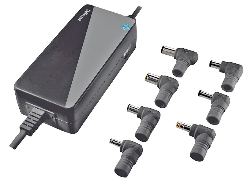 Cargador para portátil universal - Trust 70W Primo Laptop Charger, color negro