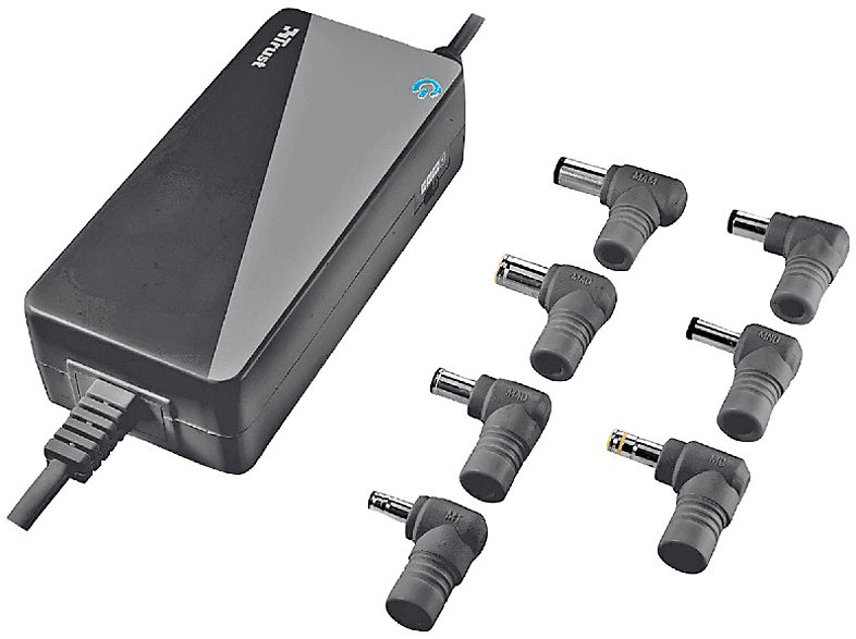 Cargador para portátil universal - Trust 70W Primo Laptop Charger, color negro