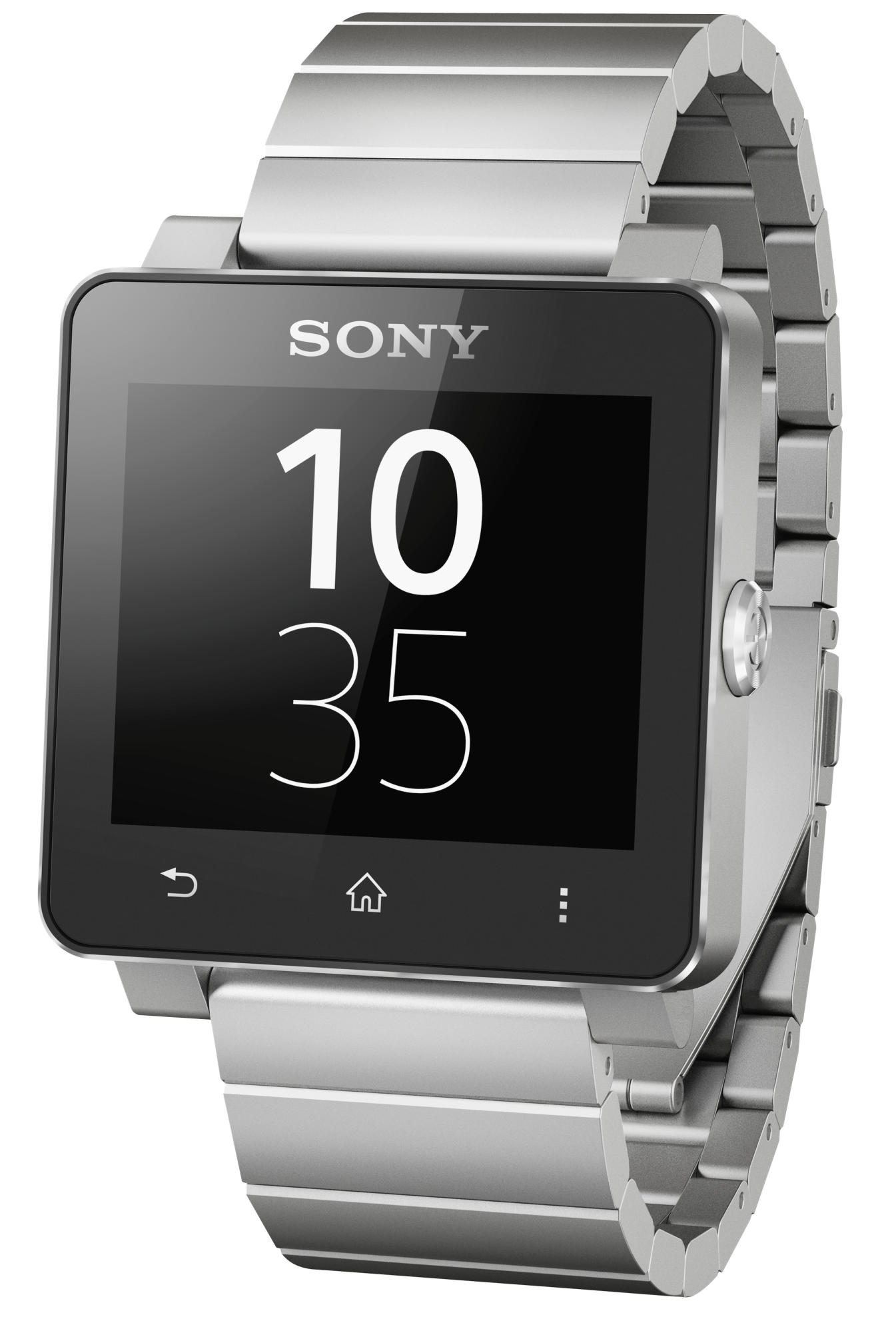 SONY SmartWatch 2 Smartwatch Aluminium (Gehäuse) und rostfreier Stahl, Silber