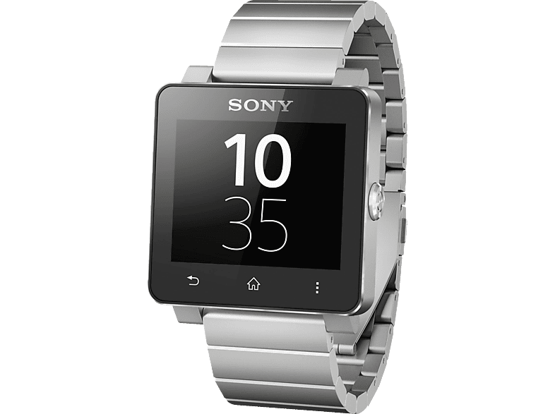 Sony Smartwatch 2 Smartwatch Aluminium Gehause Und Rostfreier Stahl Silber Smartwatch Kaufen Armband Farbe Saturn