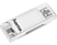 HAMA USB-2.0-OTG - lecteur de cartes (Blanc)