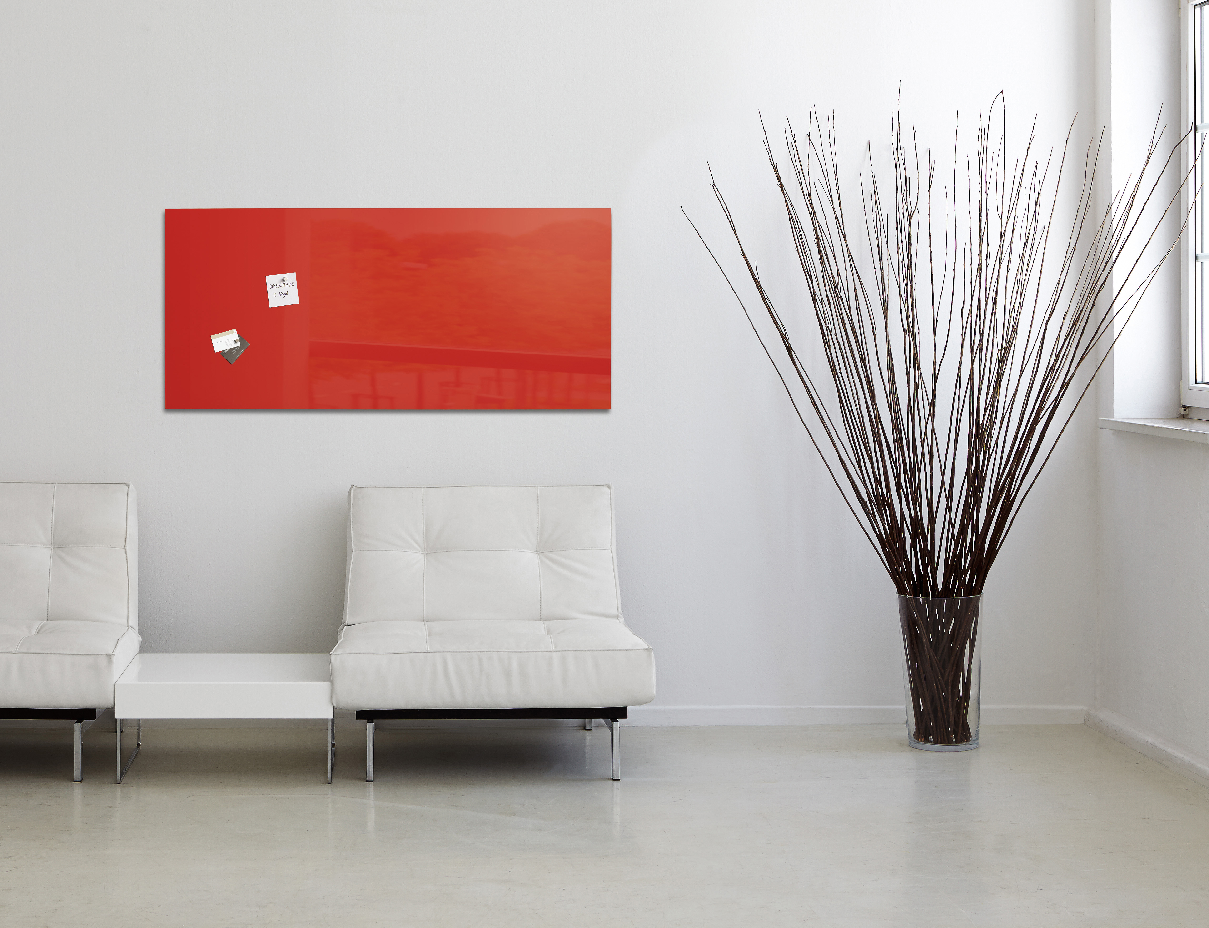 SIGEL GL 147 Glas-Magnetboard artverum Rot