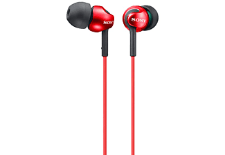 Auriculares de botón - Sony MDR-EX110LPR.AE Rojo, 103dB