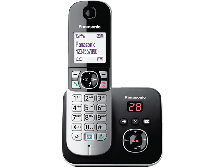 PANASONIC Draadloze telefoon KX-TG6821BLB Mono