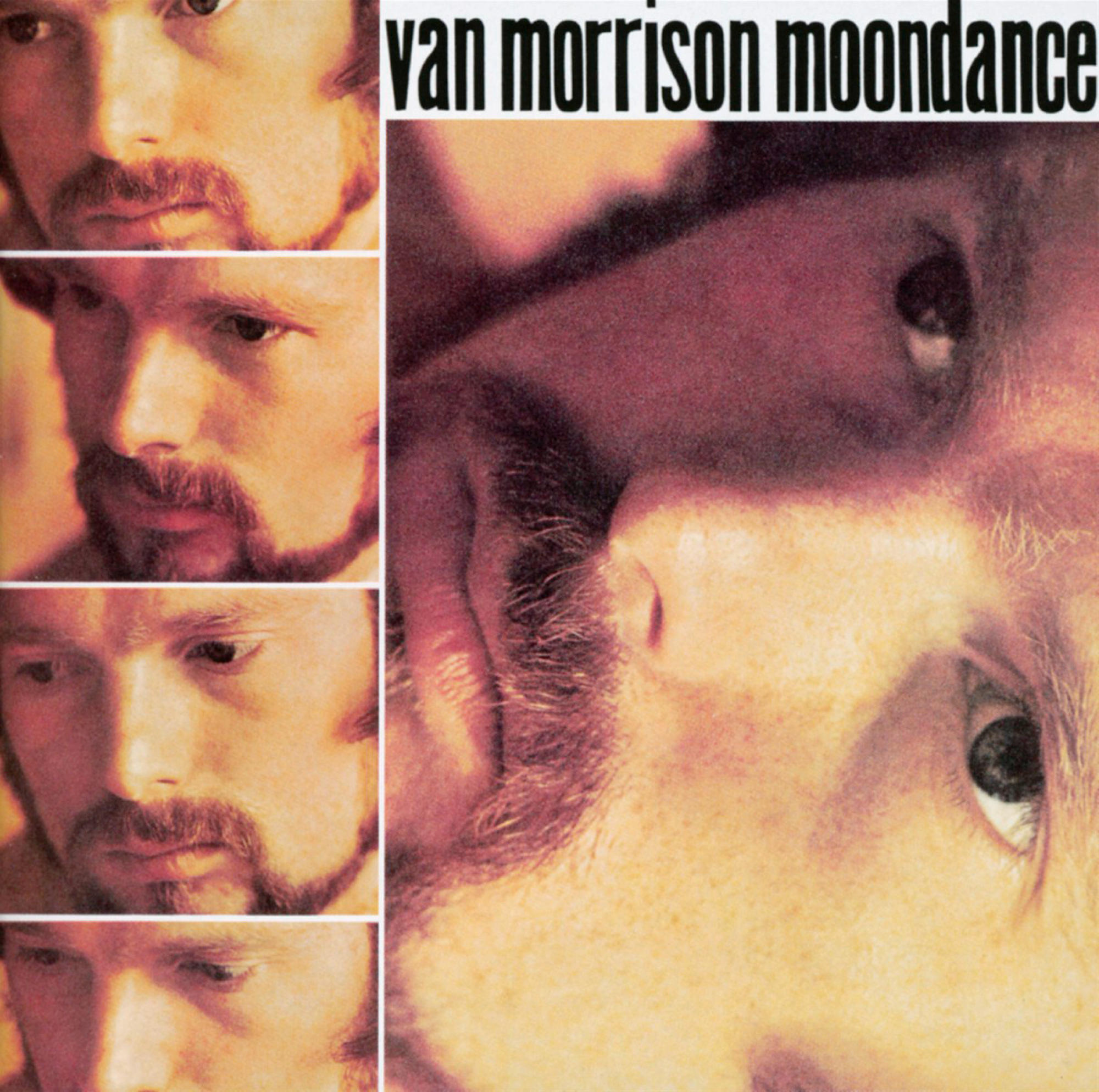 Albumcover mit einer Collage von Van Morrisons Gesicht im Sepia-Ton.