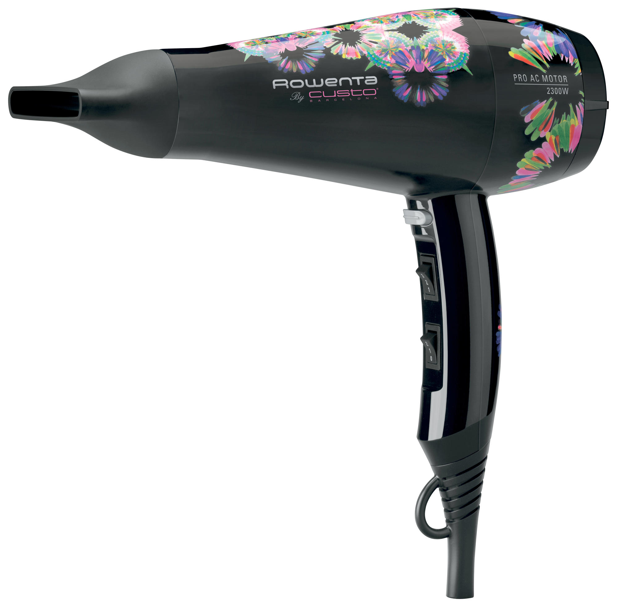 Secador de pelo - Rowenta CV8370F0 Potencia 2300W, Función Iónica, Diseño exclusivo Rowenta by