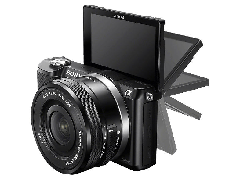 SONY A5000 20,1 MP 16-50mm Aynasız Sistem Fotoğraf Makinesi Siyah