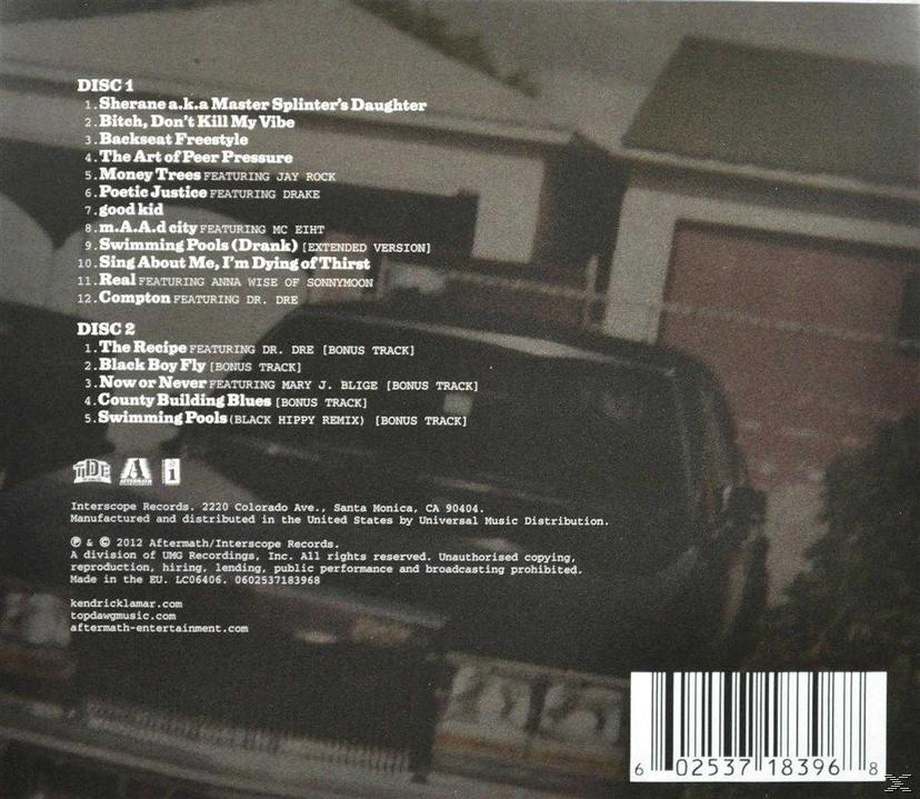 Rückseite einer CD-Hülle, Titelliste und Künstler-/Label-Info sichtbar.