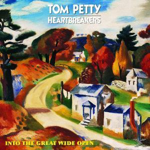 Albumcover: Tom Petty and the Heartbreakers. Landschaft mit Häusern, Straße und bunten Bäumen.
