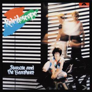 Albumcover für 'Siouxsie and the Banshees', mit Bandbild und dem Wort 'Kaleidoscope'.