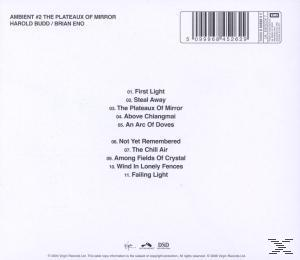 Rückseite des Albums 'Ambient #2 The Plateaux of Mirror' von Harold Budd und Brian Eno.