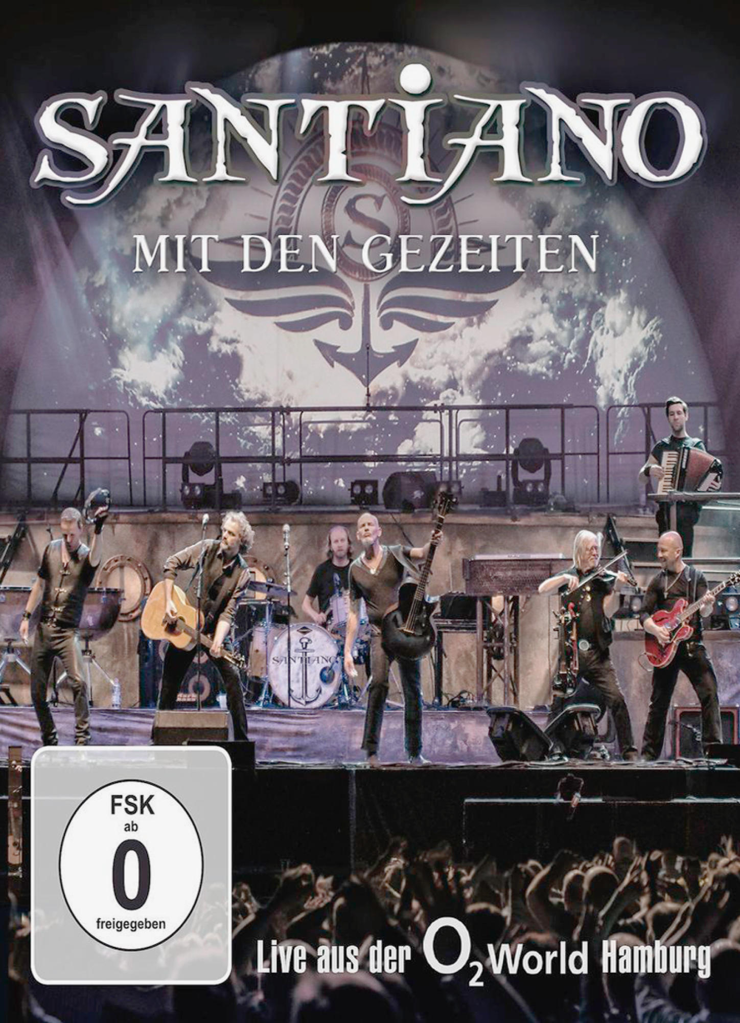 Live-Konzert-DVD-Cover mit Band auf der Bühne und Publikum im Hintergrund.