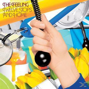 Albumcover mit einer Hand, die einen schwarzen Ball und eine Spiralfeder hält, mit dem Text 'THE FEELING' und 'TWELVE STOPS'.