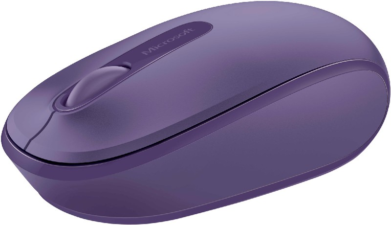 Ratón inalámbrico - Microsoft Wireless Mobile Mouse 1850, Lila, Nano transceptor Plug-and-go