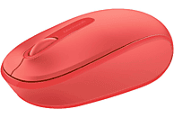 Ratón inalámbrico - Microsoft Wireless Mobile Mouse 1850, Rojo, Nano transceptor Plug-and-go