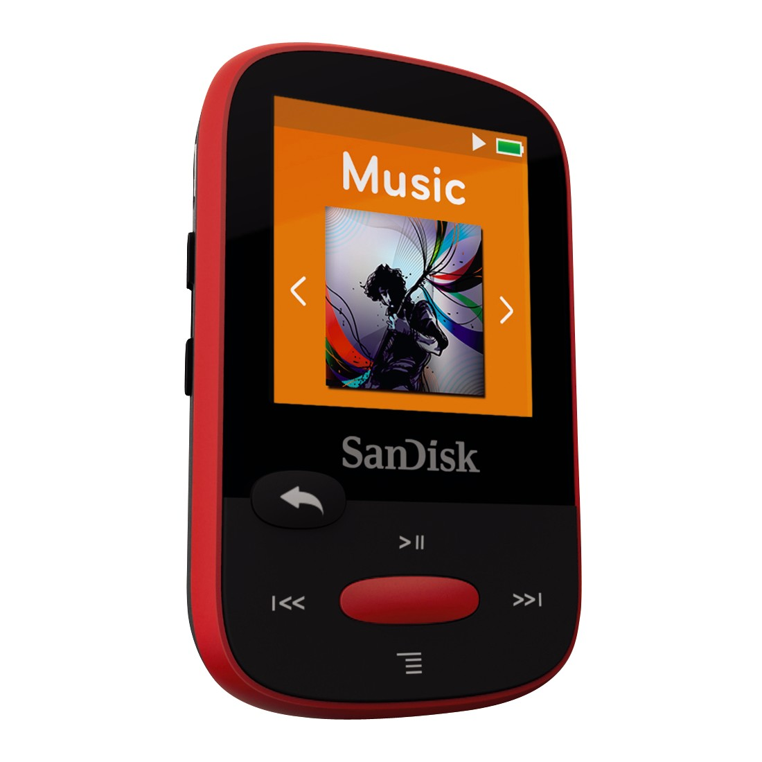 SANDISK SanDisk Clip Sport Mp3-Player (4 GB, Rot)