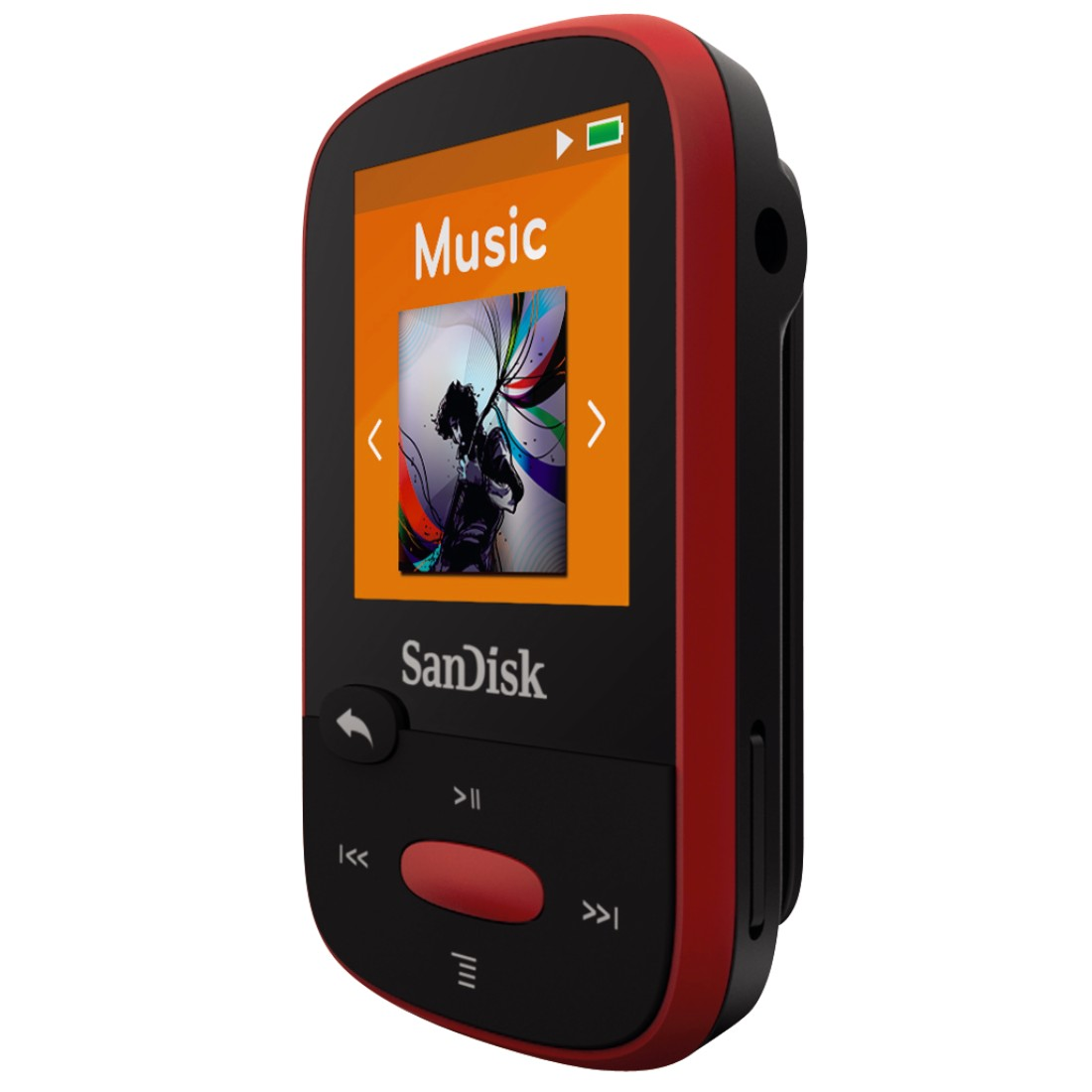 SANDISK SanDisk Clip Sport Mp3-Player (4 GB, Rot)