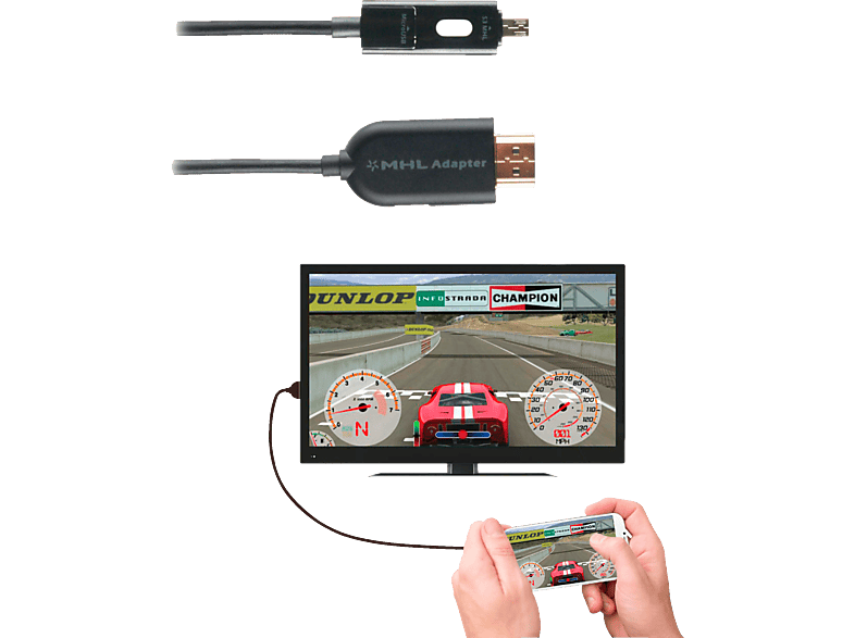 Cable HDMI a Micro | Muvit MUNTC0010, 1.2 m, negro