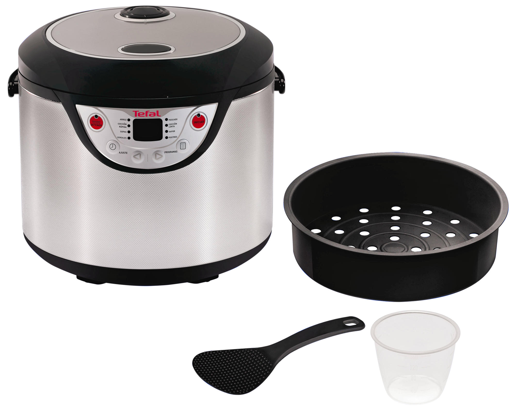 Robot de cocina - Tefal RK 302 EES Potencia 600W, Capacidad 3.5L, 8 funciones, Programable