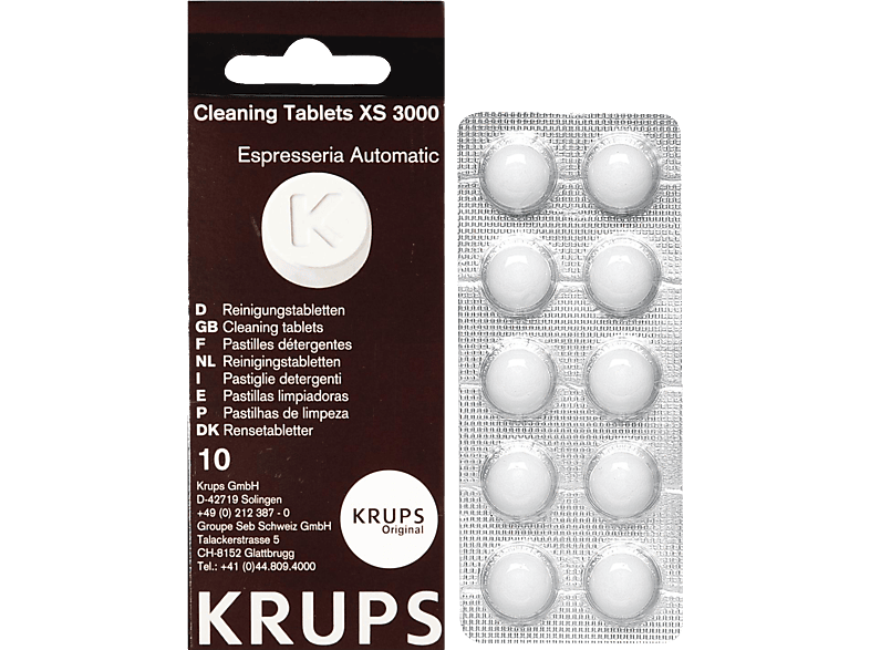 Krups Lot de 3 boîtes de pastilles détergentes XS3000302 - Cdiscount  Electroménager
