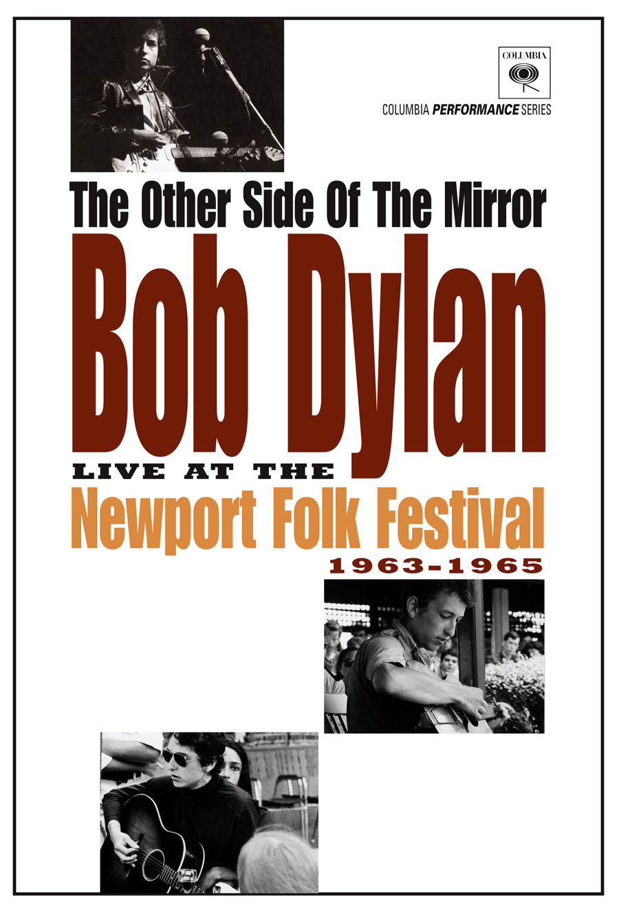 Bob Dylan 'The Other Side Of The Mirror' album borítója, több fotóval.