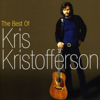A 'The Best Of Kris Kristofferson' album borítója, Kris Kristofferson gitárral.
