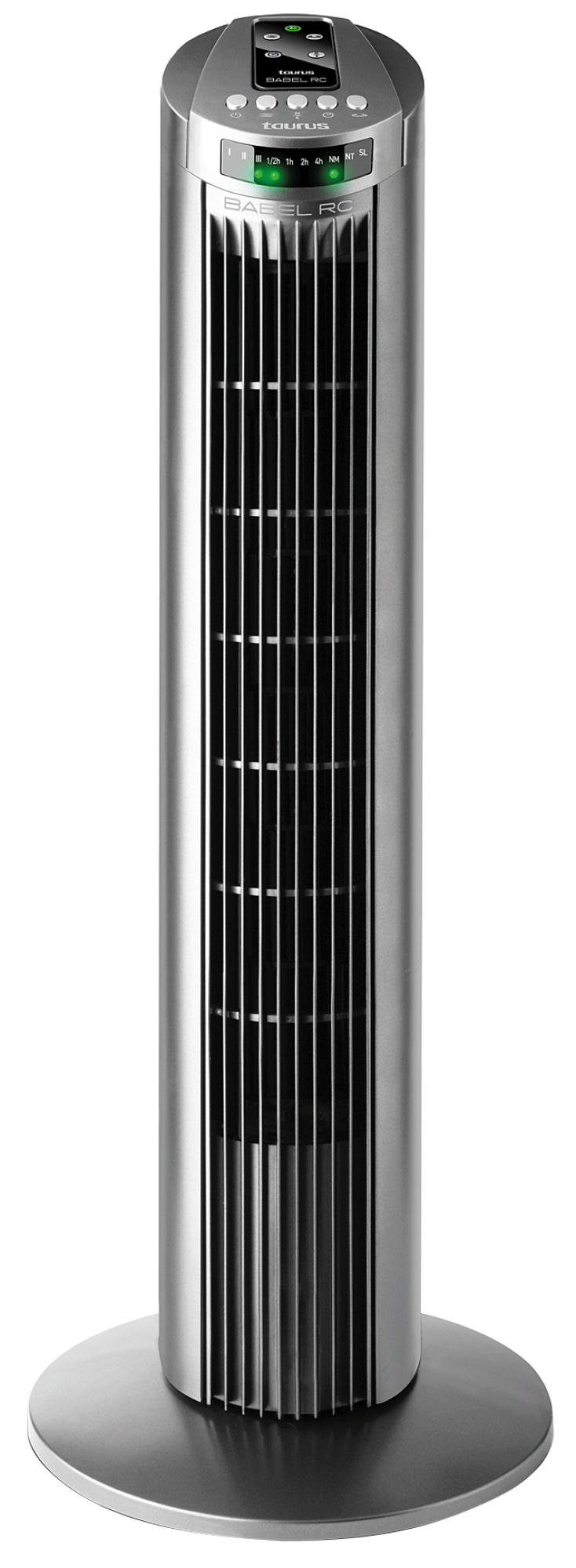 Ventilador de torre - Taurus Babel RC 3 velocidades, 45W, temporizador de 7,5 horas