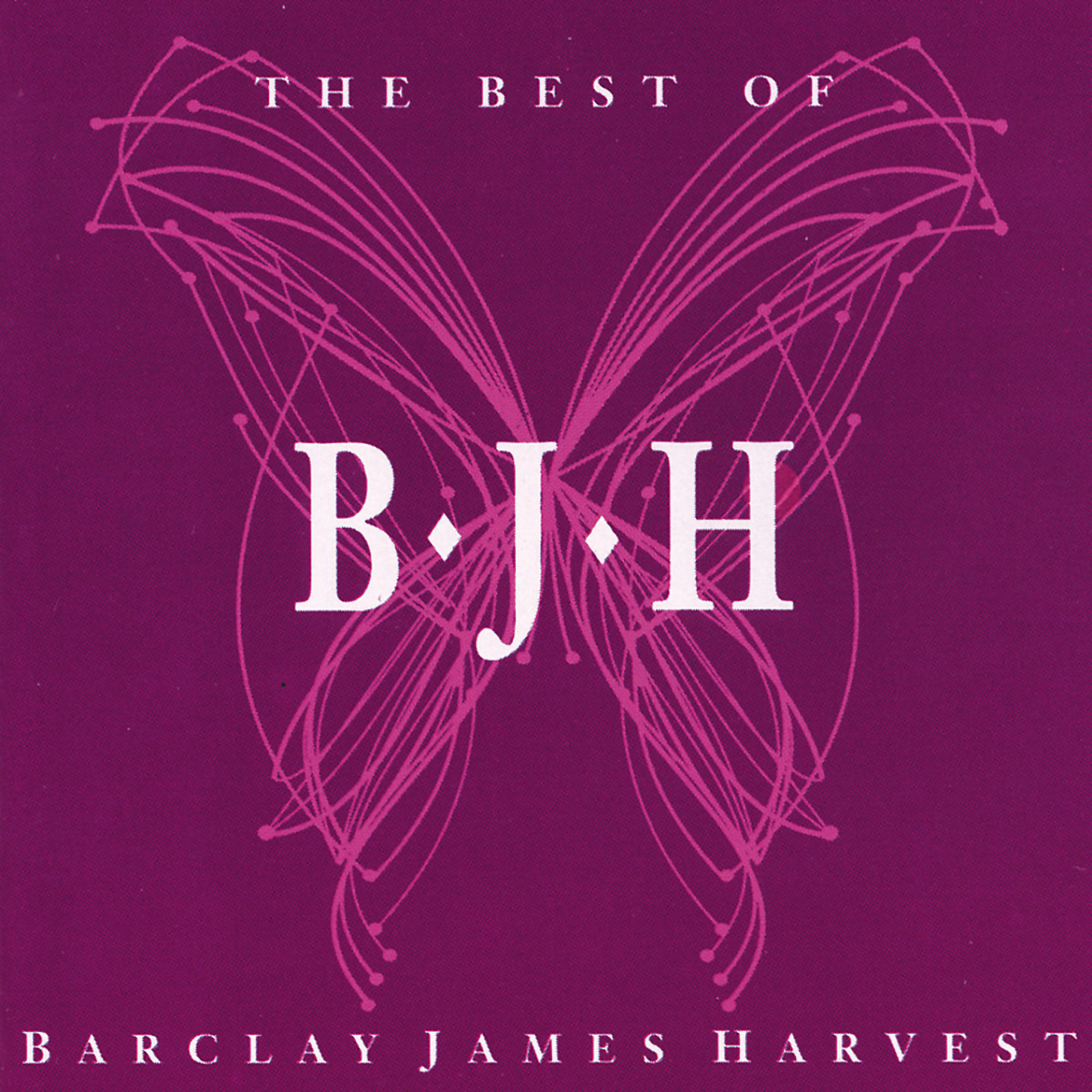 Albumcover mit Schmetterlingsdesign in Rosatönen und den Buchstaben B.J.H.